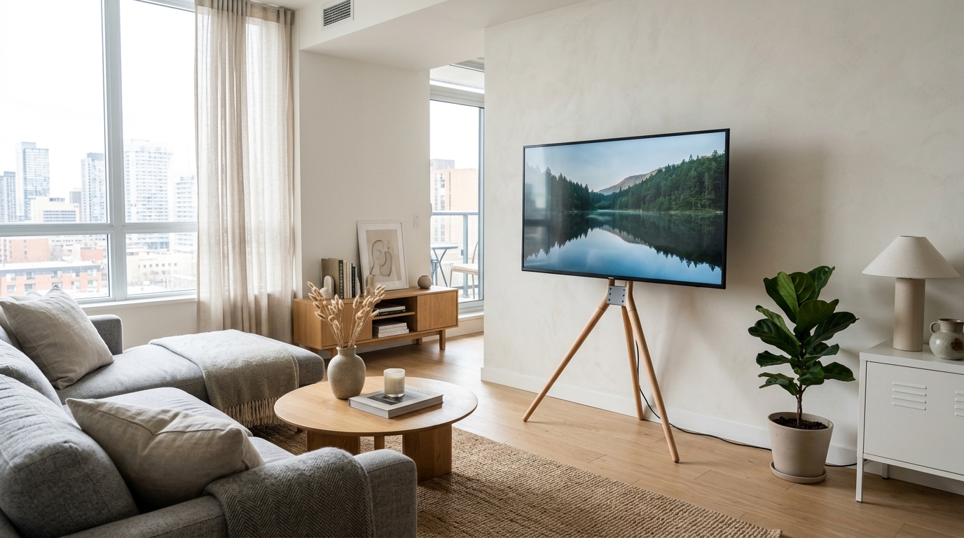 Mount TV Without Drilling into Rental Walls