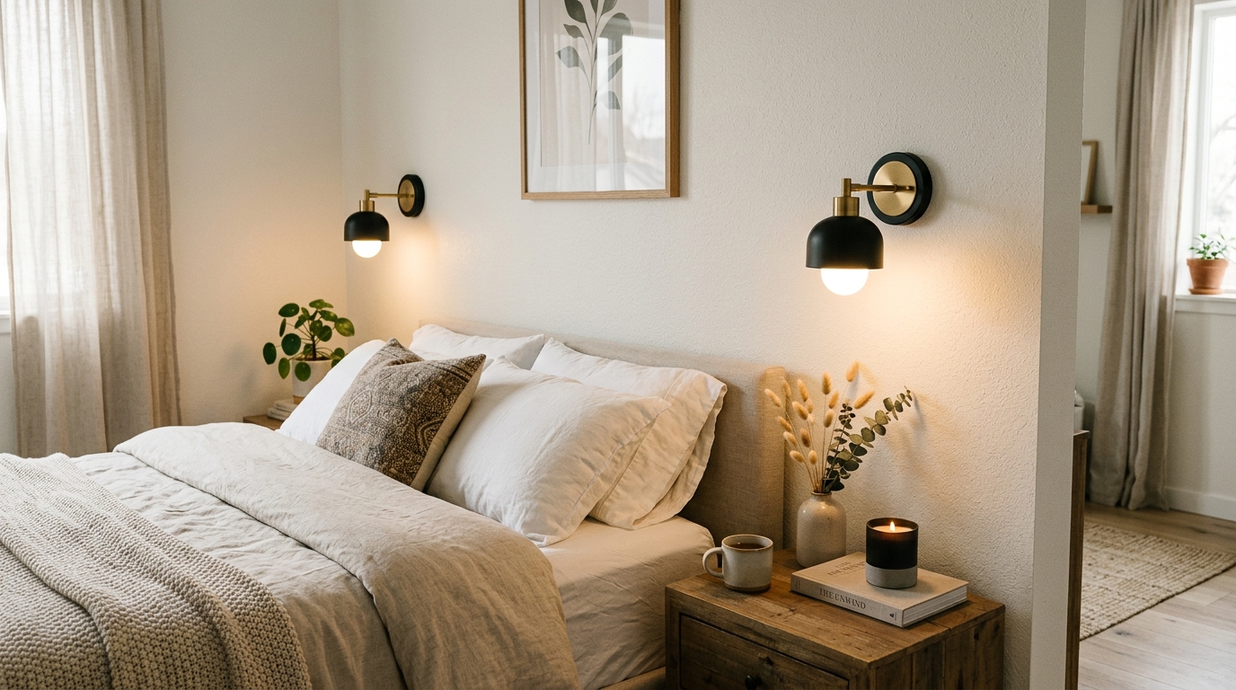 Wireless Puck Light Sconces No-Drill