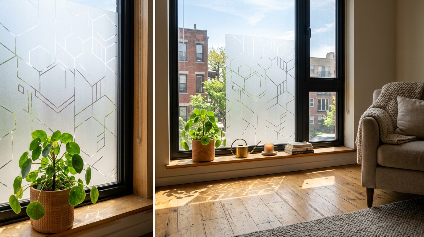 Static-Cling Renter Window Privacy Film